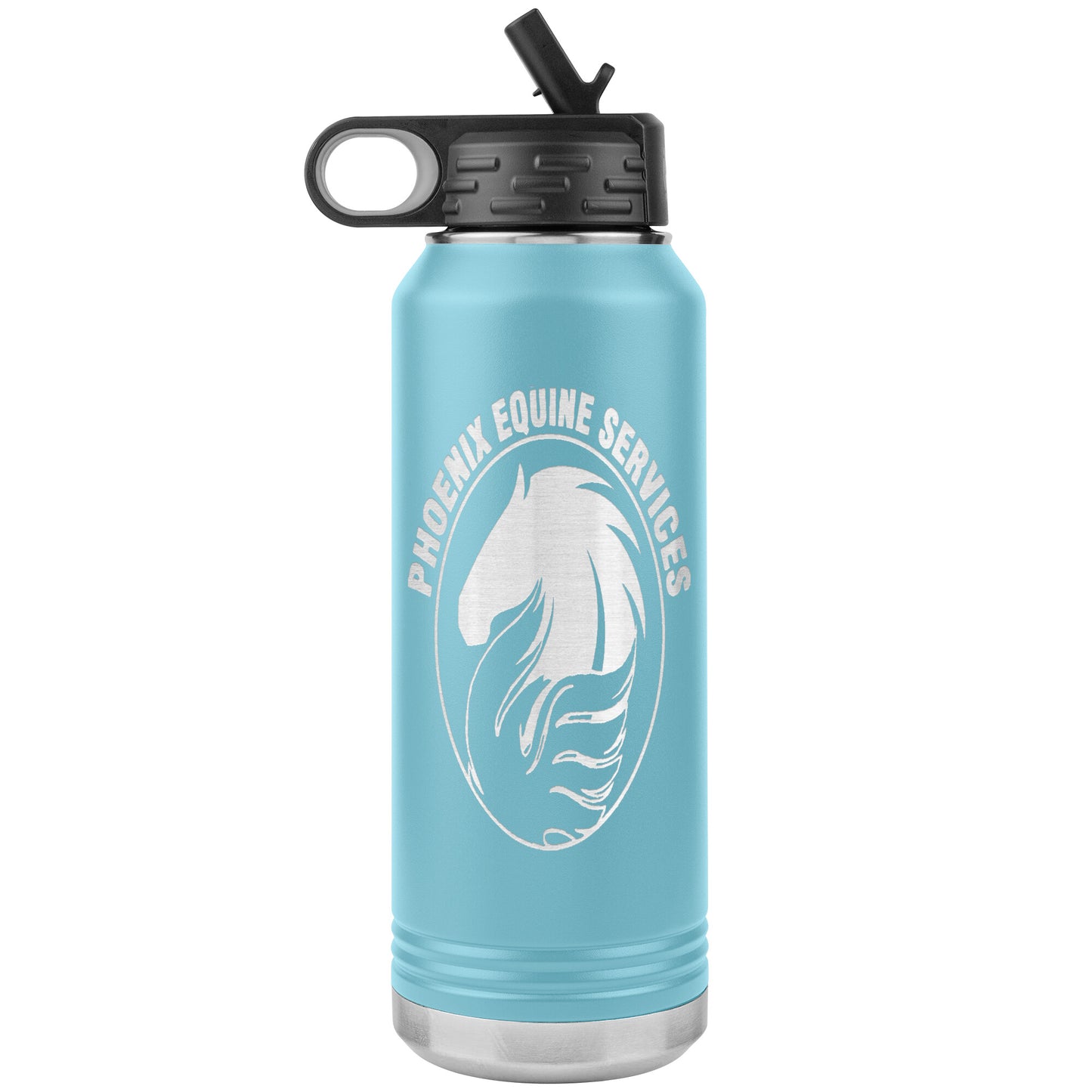 Phoenix Equestrian Logo 32oz Insulated Stainless Steel Water Bottle