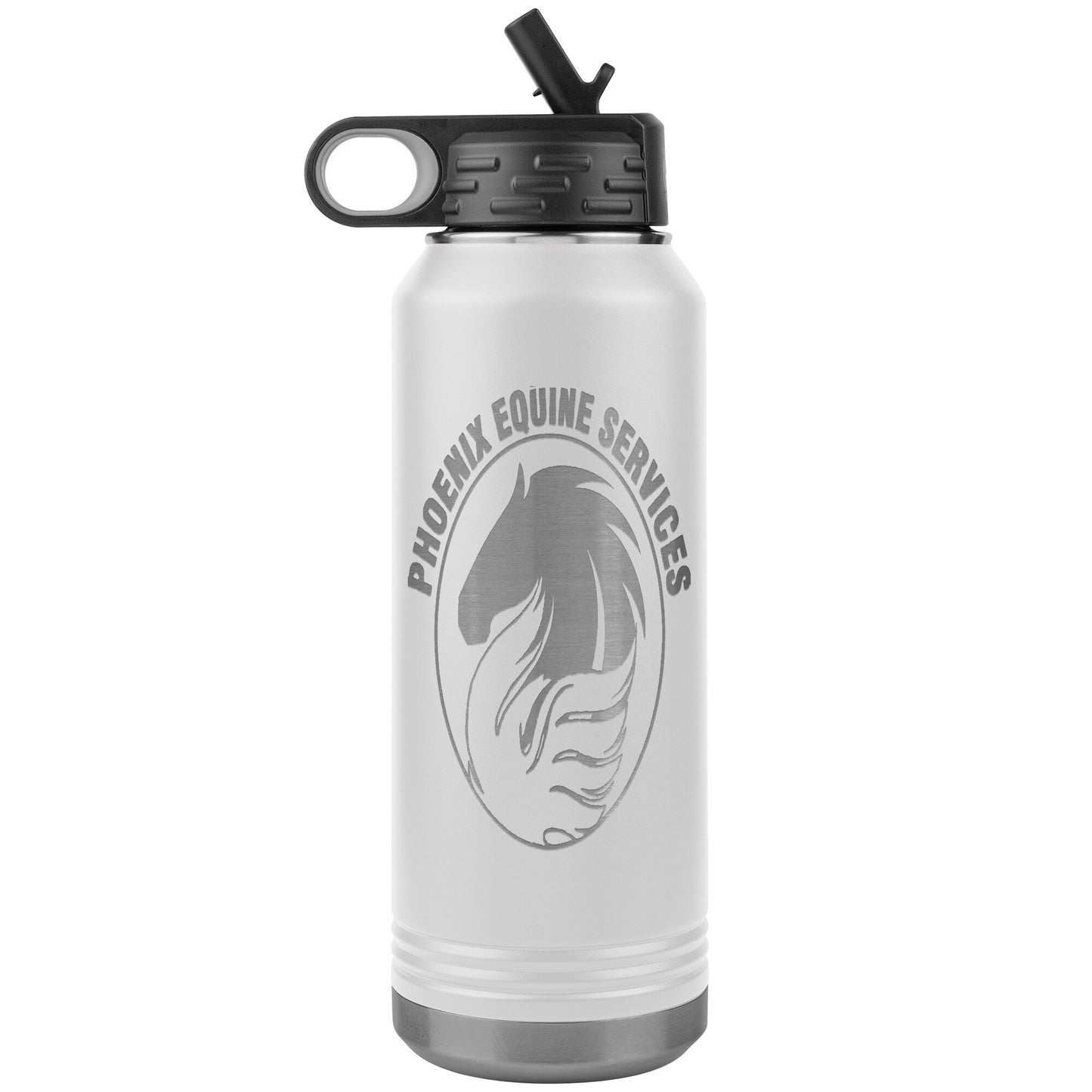 Phoenix Equestrian Logo 32oz Insulated Stainless Steel Water Bottle